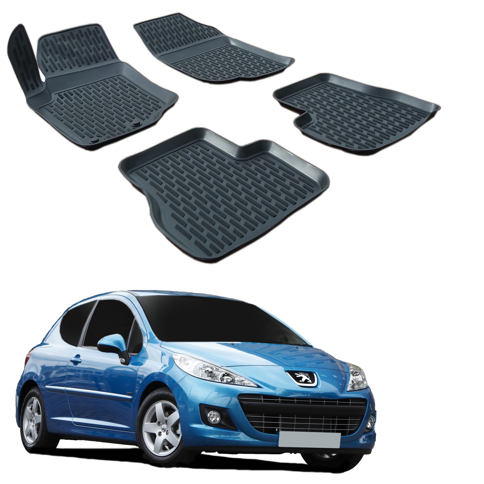 Gumené rohože Peugeot 207 2006-2012