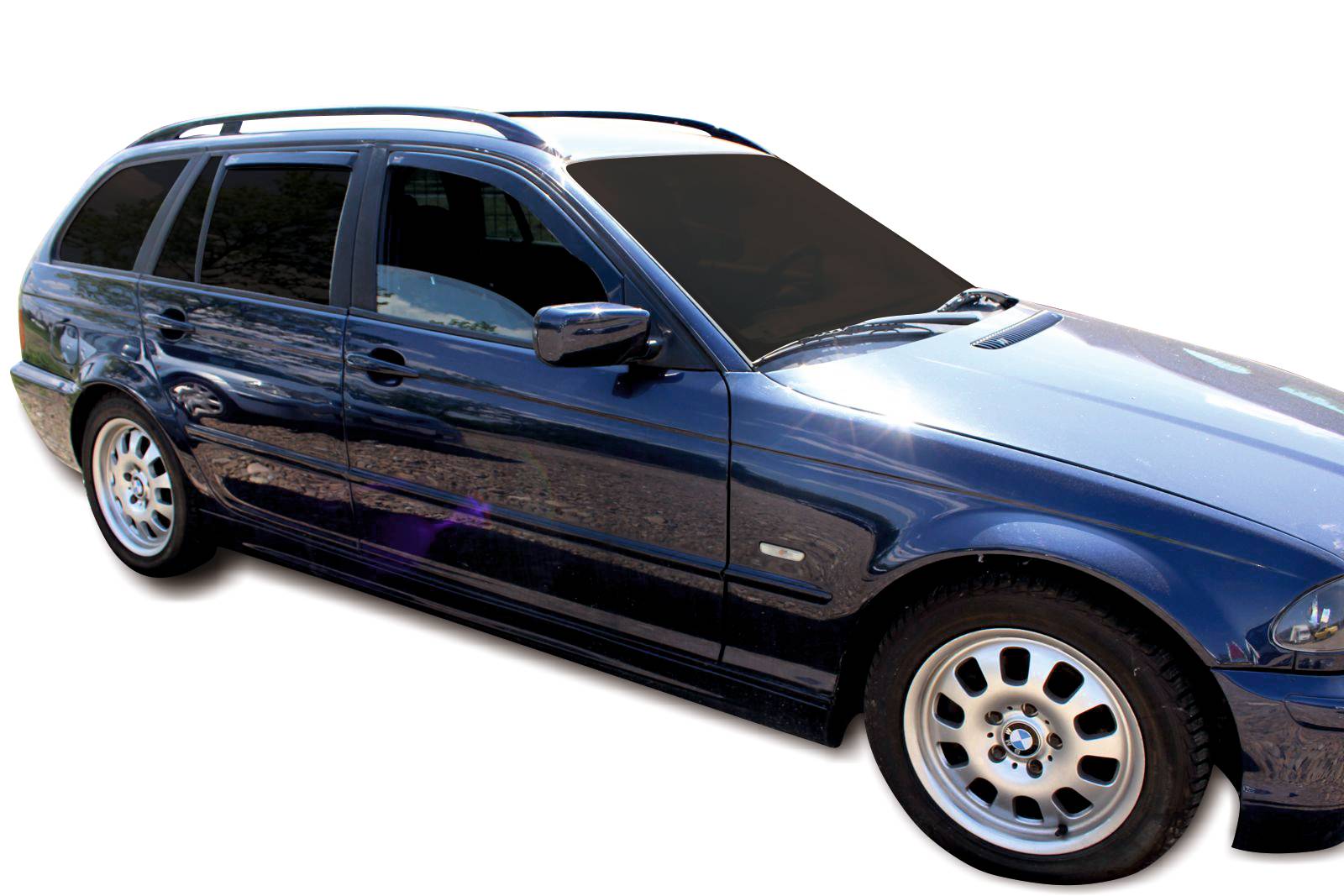 Okenné deflektory BMW 3 5D KOMBI 1998-2005 4 ks predné+zadné