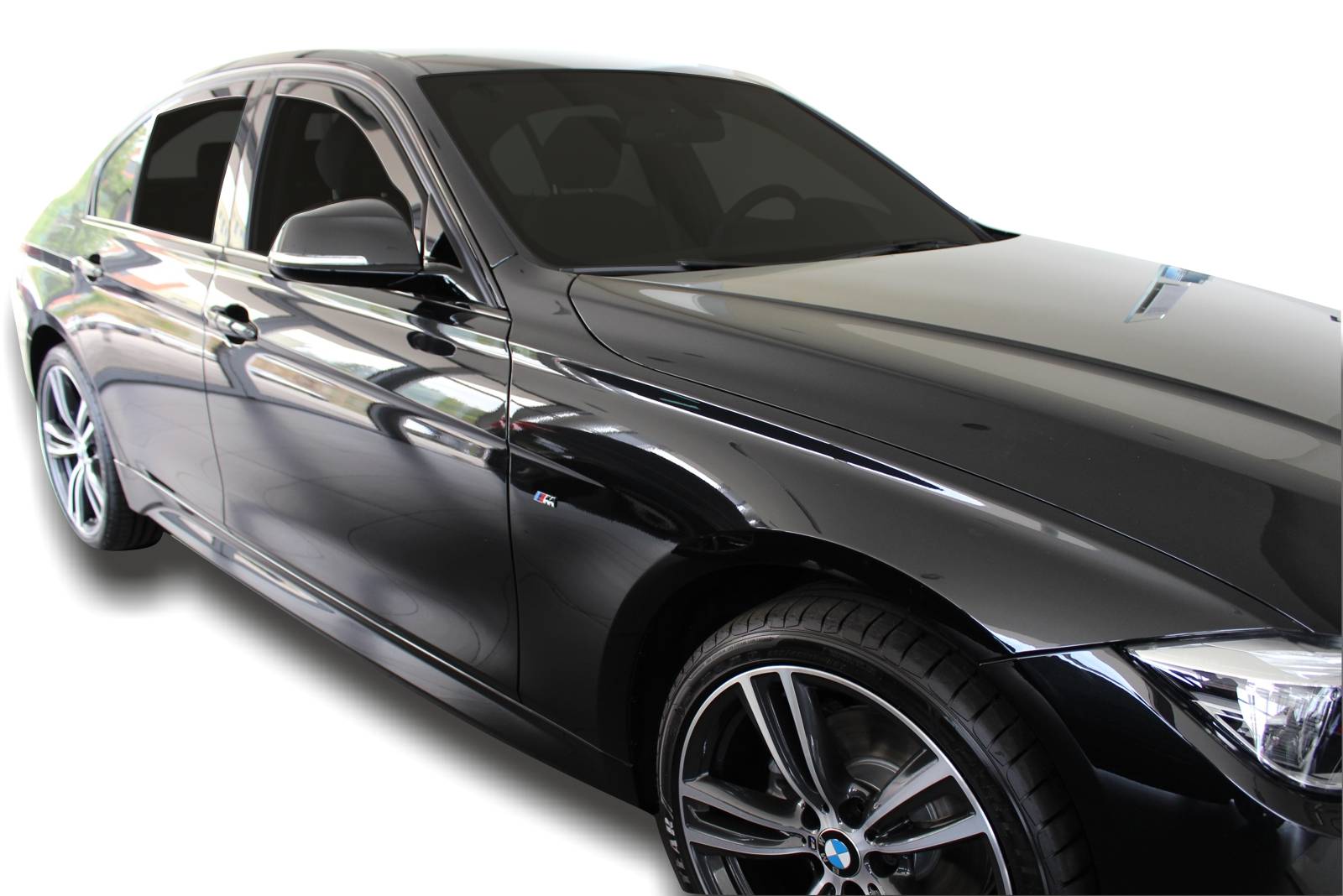 Okenné deflektory BMW 3 4D SEDAN 2012-up 4 ks predné+zadné