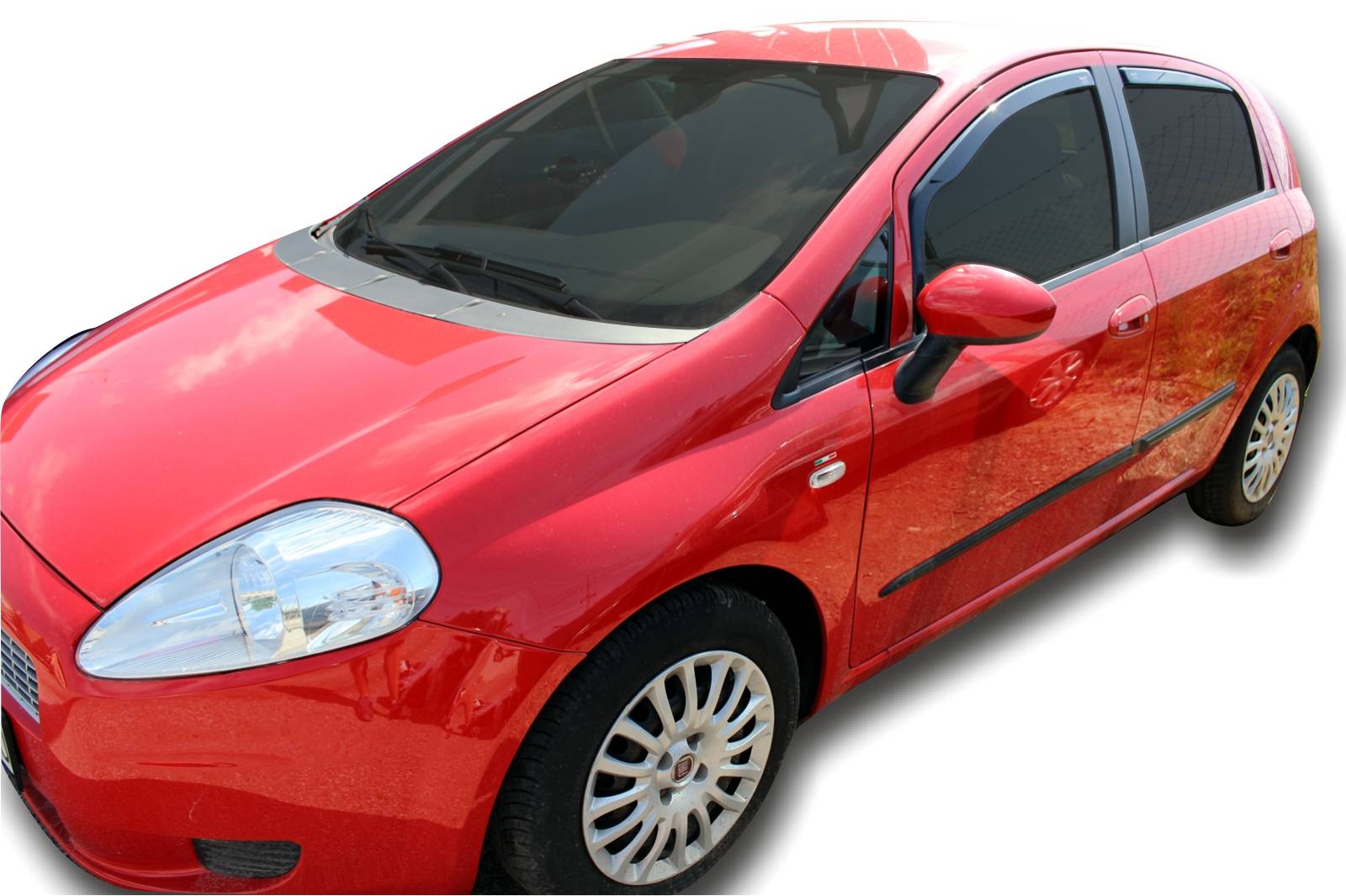 Okenné deflektory Fiat Punto Evo 5D 2006-up 4 ks predné+zadné