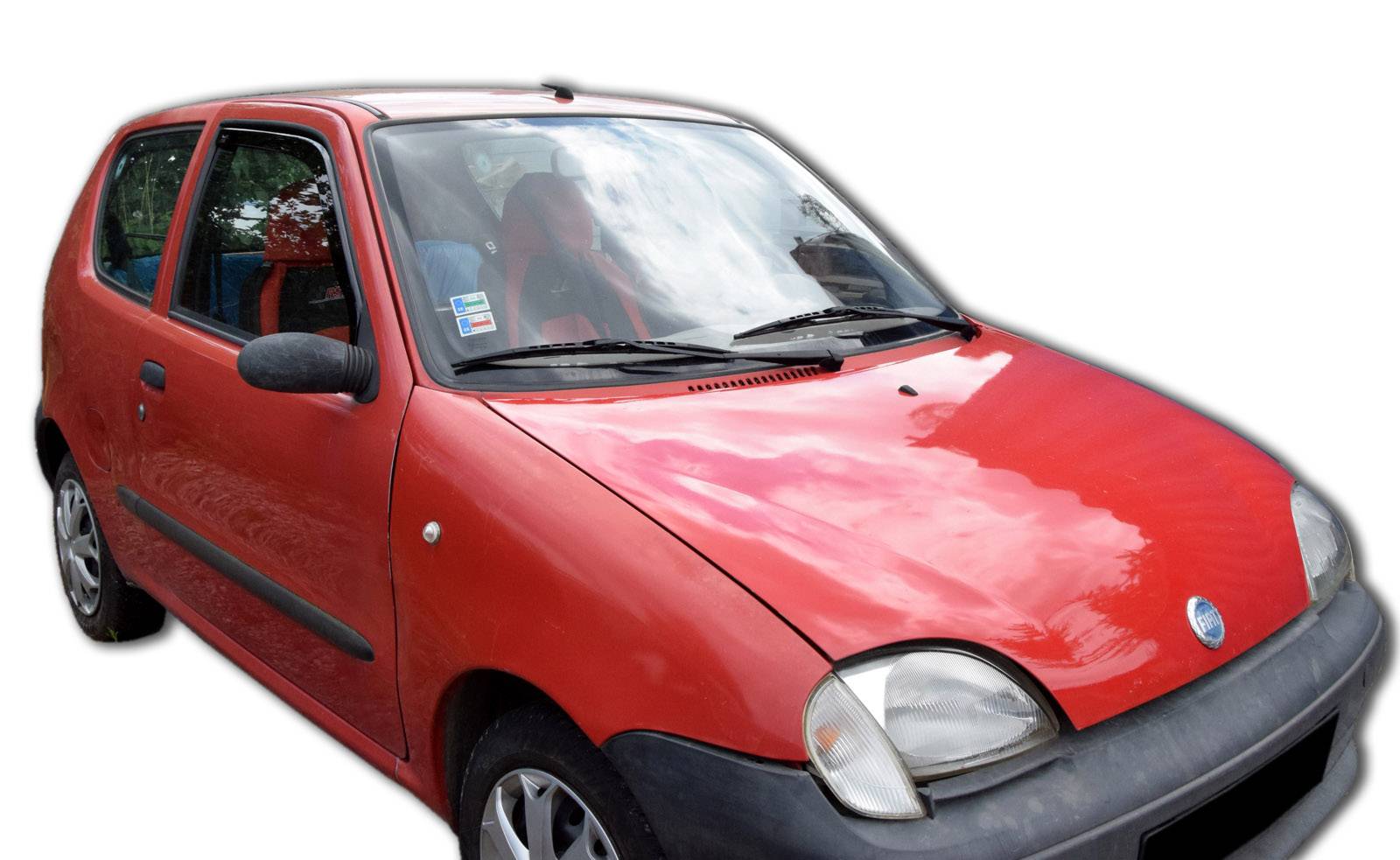 Okenné deflektory Fiat Seicento 3D 1998-2010 2 ks predné