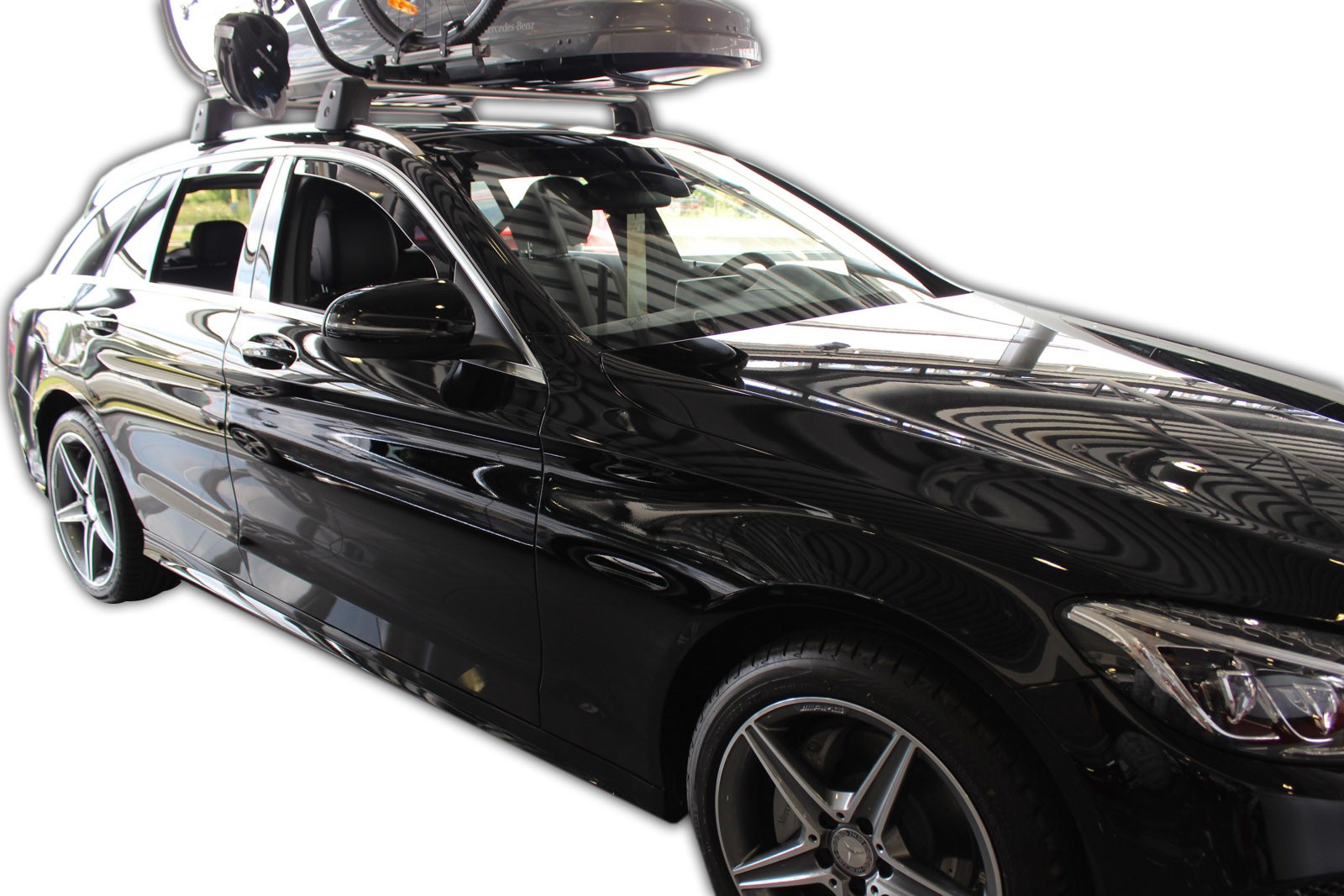 Okenné deflektory Mercedes C 5D KOMBI 2014-up 4 ks predné+zadné