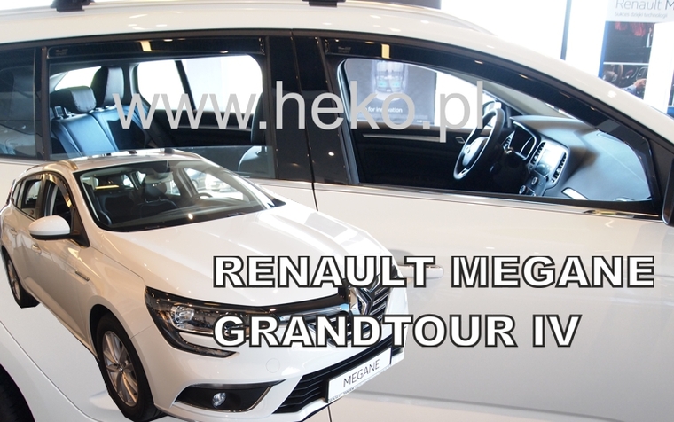 Okenné deflektory Renault Megane 5D KOMBI 2016-up 4 ks predné+zadné