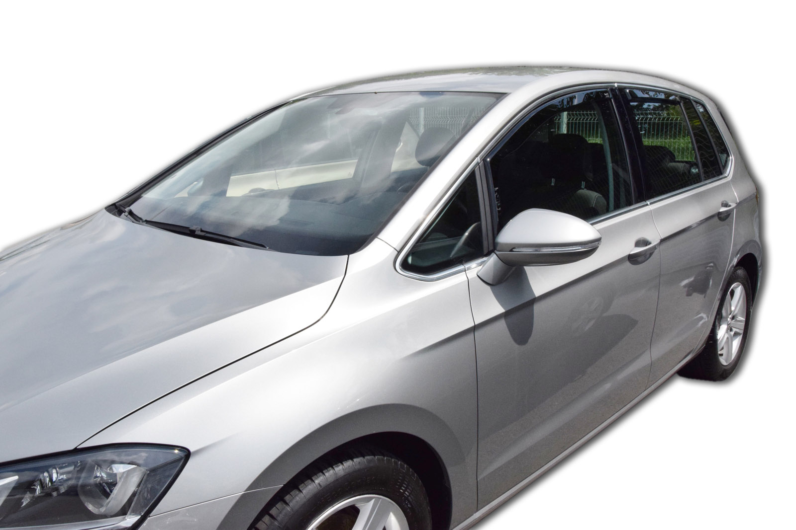Okenné deflektory Volkswagen Golf Sportvan 2014-up 4 ks predné+zadné
