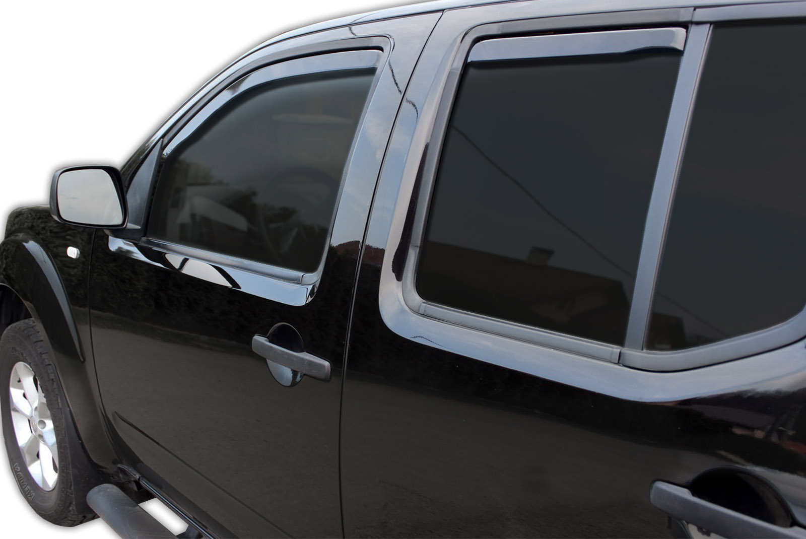 GP Okenski deflektorji za Nissan Navara D40 4 vrata pick up 2005-2015 4 kosa